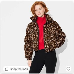 Target viral leopard puffer jacket